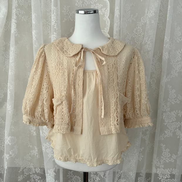 F) 미미부티크 베베 블라우스 베이지