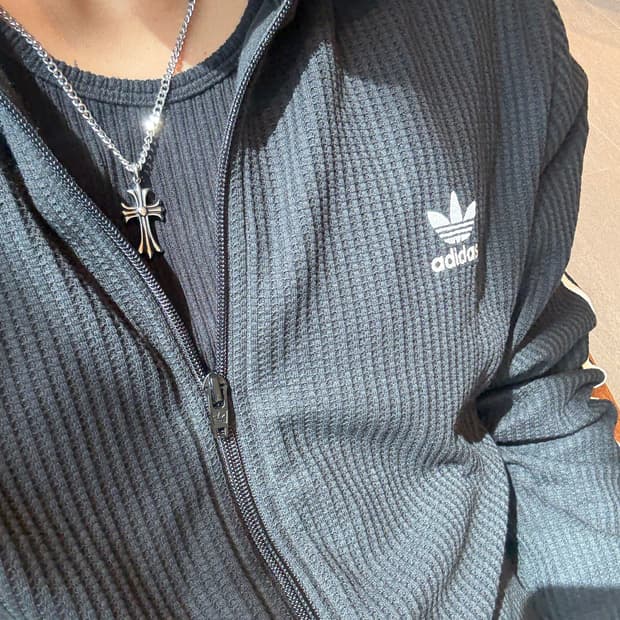 블루 포인트 십자가 목걸이