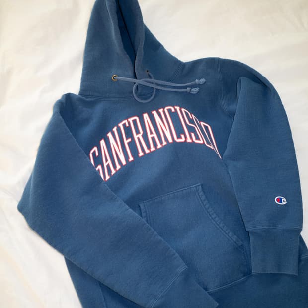 챔피언 레드탭 후드