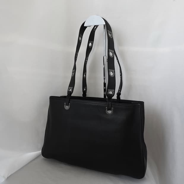 [정품 Ferragamo] 페레가모 빈티지 간치니버클 레더 숄더백 쇼퍼백