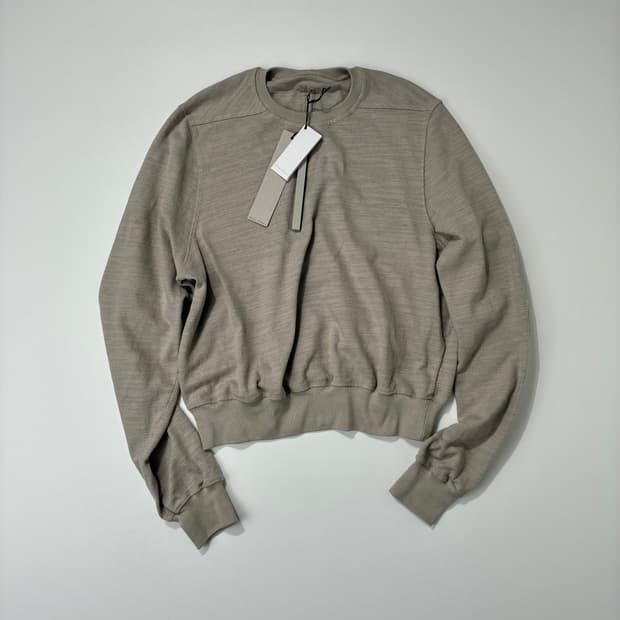 릭오웬스 게스 크루넥 스웨트 셔츠 베이지 L사이즈