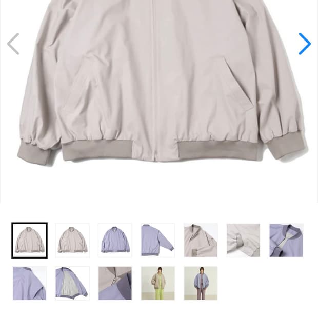 URU tokyo oversized zip up 1size