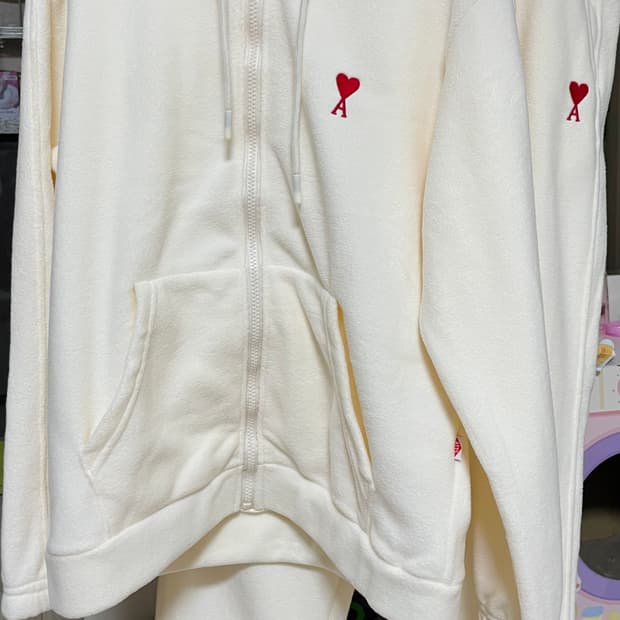 아미 후드집업플리스세트 새상품