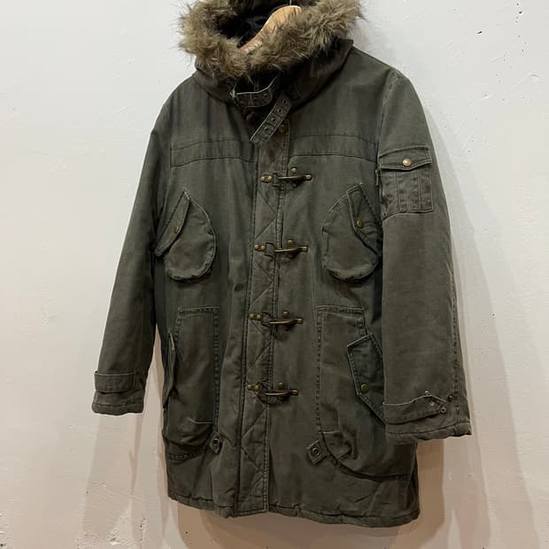 CRAZY ANGEL 파이어맨 퍼 야상 자켓