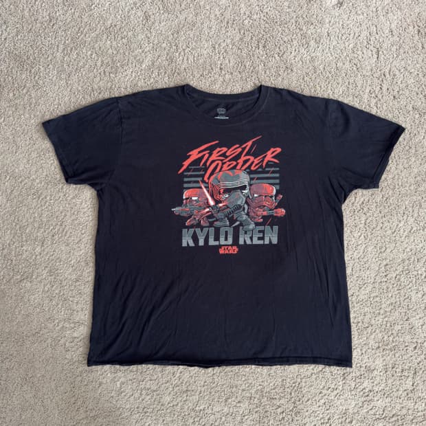 스타워즈 퍼스트오더 카일로렌 펀코팝 티셔츠