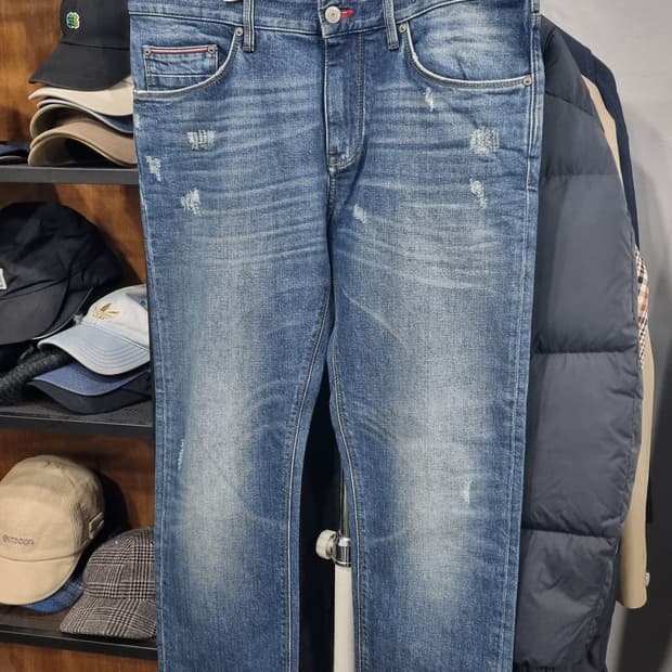 타미힐피거) Made in Italy 슬림핏 청바지 32~33 상태좋아요