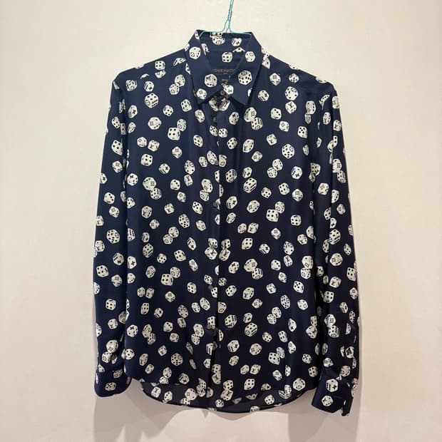 👔루이비통 주사위 실크 셔츠👔
