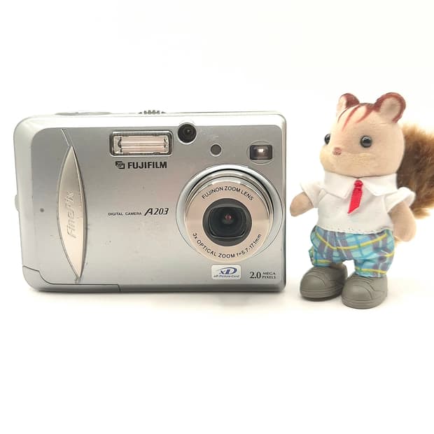 🍐후지필름  파인픽스 A203 ✨ 그레이 감성 빈티지 디카 📸