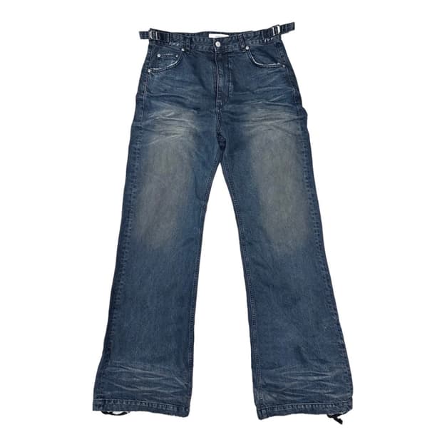 논노드 젠 더티 오일 워시드 데님 팬츠 2