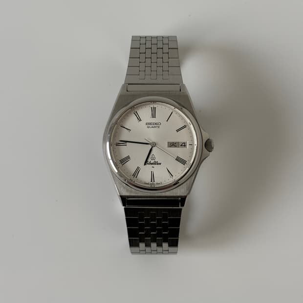 1980s Silverwave Roman Silver Quartz