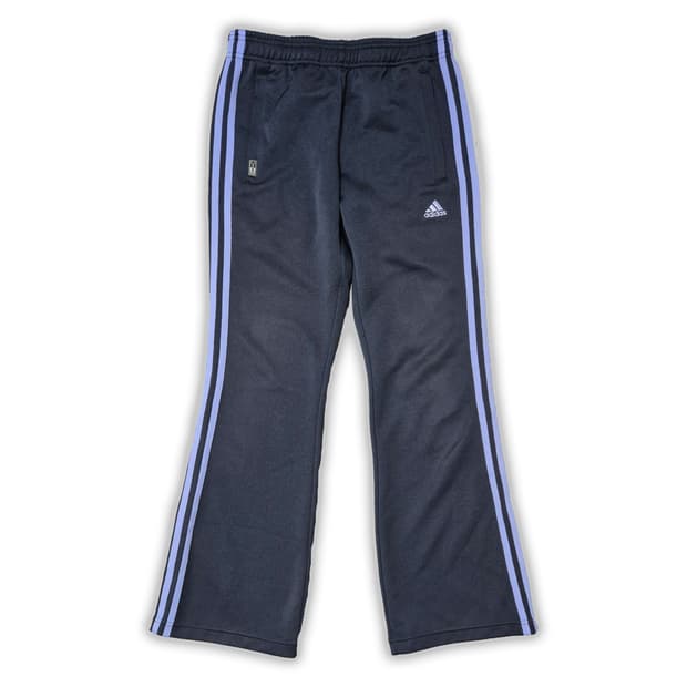 아디다스 세미부츠컷 네이비 퍼플 트랙팬츠