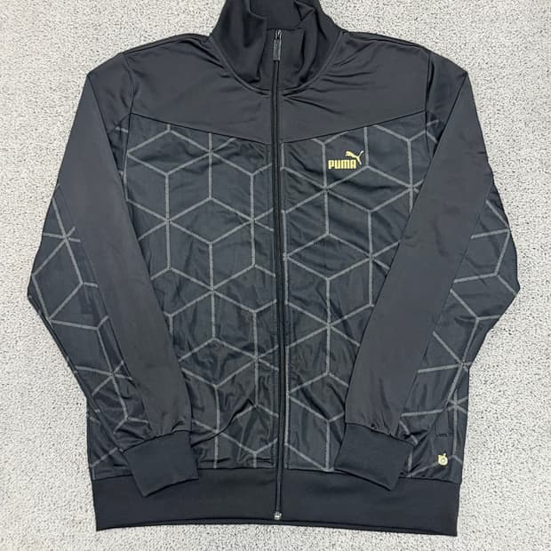 (XL) 푸마 트랙탑 져지 블랙/골드