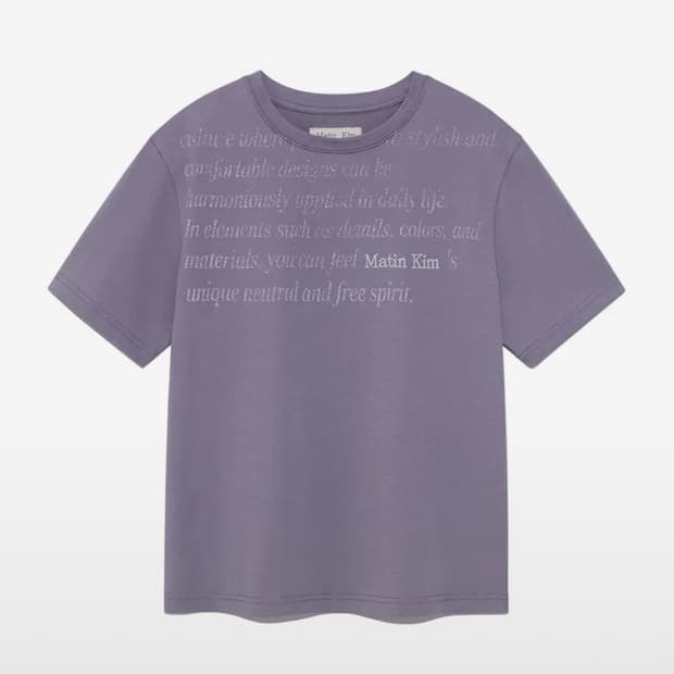 마뗑킴 LOGO POINT LETTERING GRAPHIC TOP