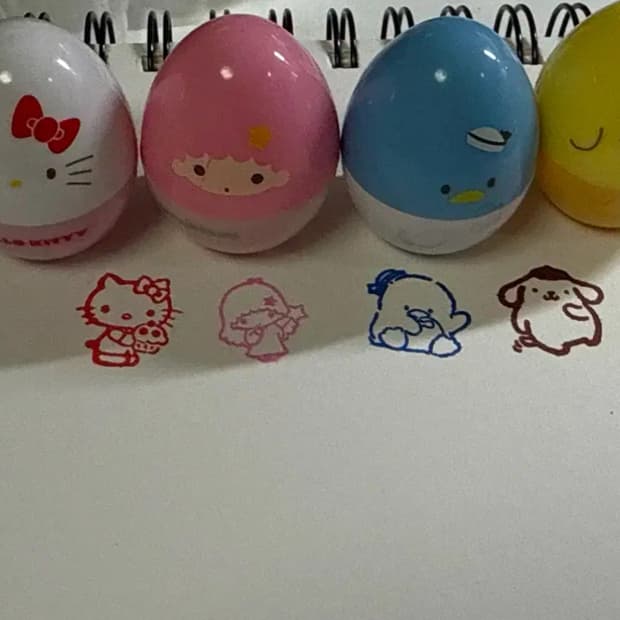 산리오 고전 캐릭터 스템프