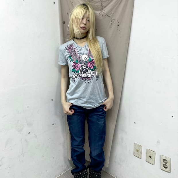 Live•N•Love Print Loose Fit Tee