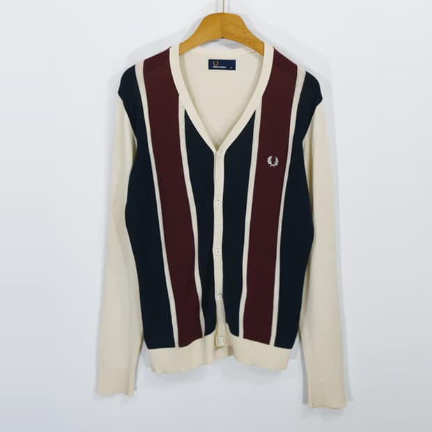 FRED PERRY 스트라이프가디건