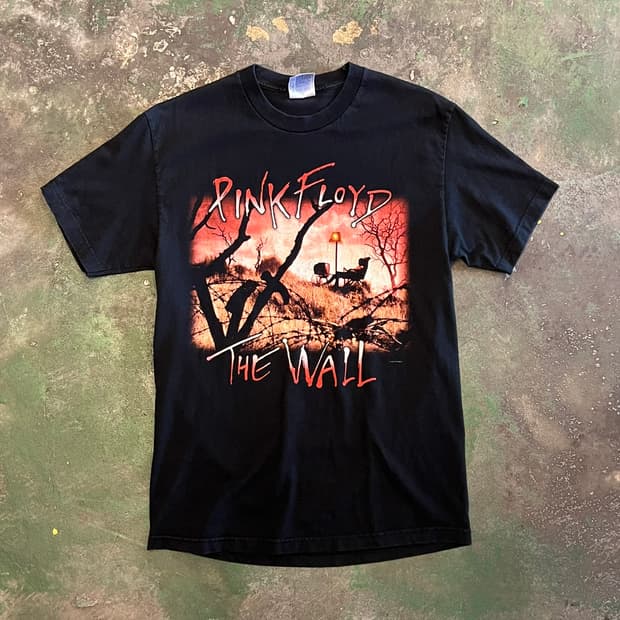 01s [L] 핑크플로이드 The Wall 그래픽 빈티지 밴드티