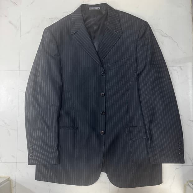 조르지오 아르마니 스트라이프 블레이저 자켓