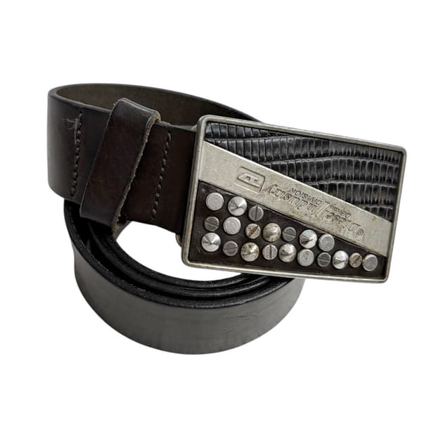 디젤 스터드 레더 벨트