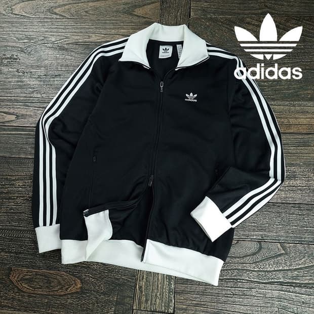 [아디다스] 베켄바우어 신형 검흰 져지 트랙탑 집업 자켓 M19855