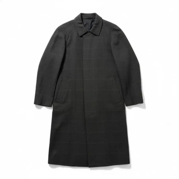 Takashimaya Original One 울 헤링본 발마칸 코트