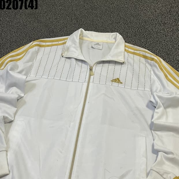 [100] 아디다스 오리지널 화이트 골드 삼선 집업 트랙탑 0207(4)
