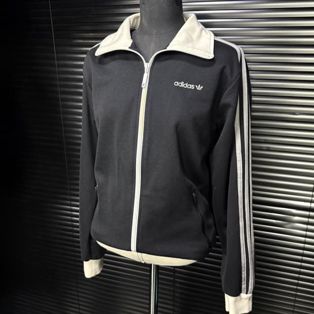 아디다스 베켄바우어 검흰 져지 트랙탑 집업 파이어버드 S 90 로리 갸루