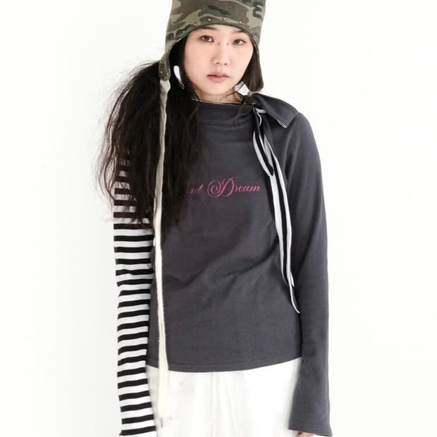 샵페어리 petit scarf stripe turtleneck