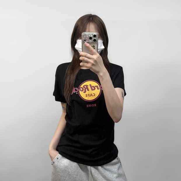 하드락카페 로마 반팔티 블랙