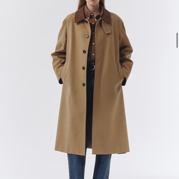 [새 상품] Dunst(던스트) 유니섹스 클래식 발마칸 트렌치 코트