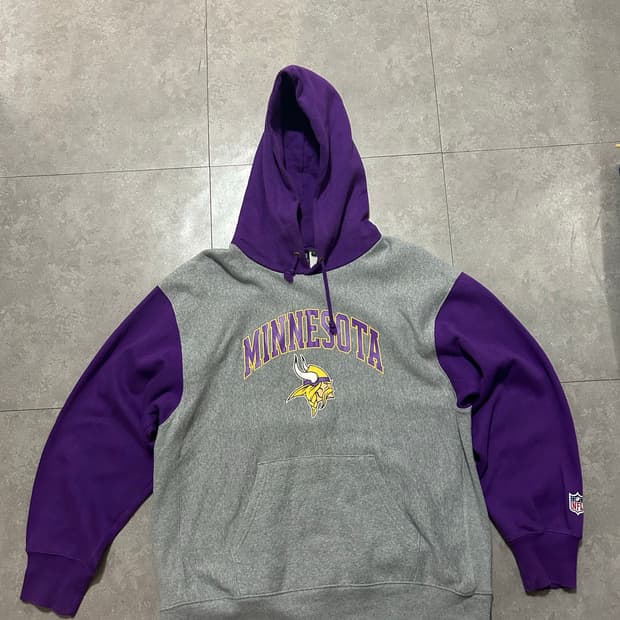 NFL 제펜 미네소타 바이킹 헤비코튼 빈티지 스웻후디 105size   