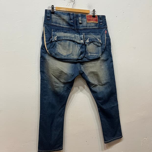 NATAL DESIGN G55 사루엘 몽키 데님 팬츠 Made JAPAN