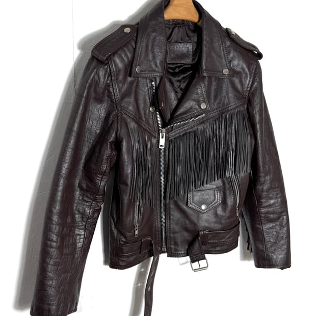 프린지 프린지레더자켓 프린지자켓 가죽자켓 레더자켓 빈티지가죽자켓