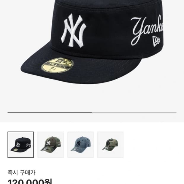 뉴에라 MLB 뉴욕 양키스 필박스 시리즈 볼캡 네이비