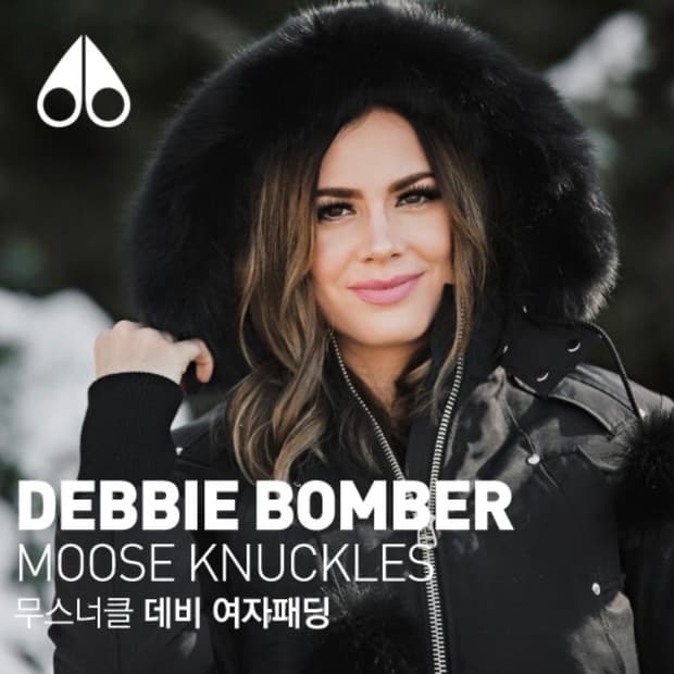 무스너클 데비 봄버 블랙 패딩(S)