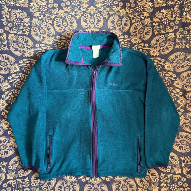 90s LL Bean 플리스 집업
