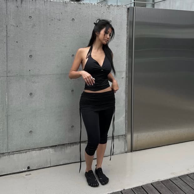 매트베일 카프리 팬츠 블랙