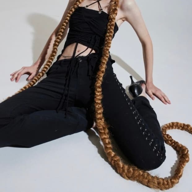 페인오어플레저 사이드 코르셋 팬츠