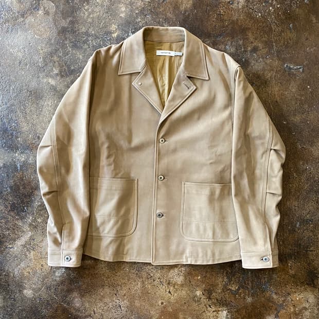 (3) 논네이티브 베이지 가죽 자켓