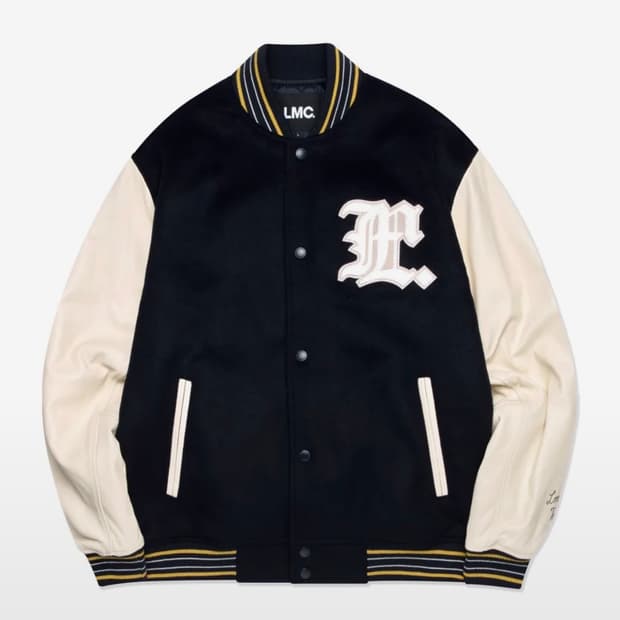 LMC ANGEL WOOL VARSITY JACKET navy
