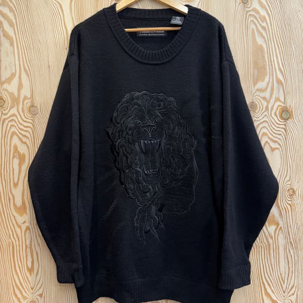 90s 펠레펠레 사자자수 니트