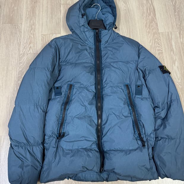 21FW 스톤아일랜드 크링클랩스 패딩 XL 아비오블루