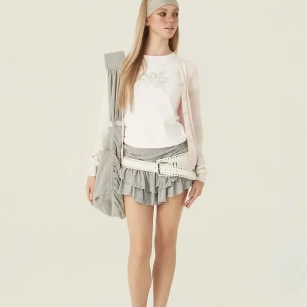 쓰리타임즈 아이비 가디건(핑크)