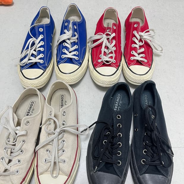 컨버스1970/로우/4켤레 일괄판매/260