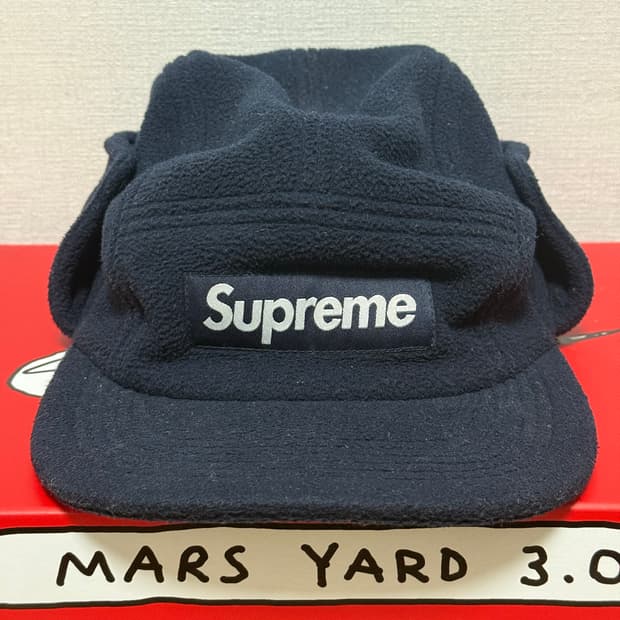 슈프림 폴라텍 캠프캡 네이비