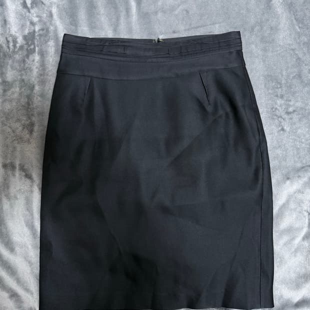 한섬 타임 블랙 스커트 정품