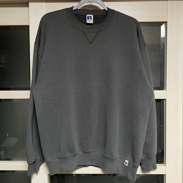[XL] 90s USA 러셀 스웻 차콜