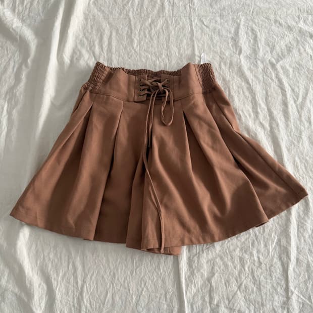 콜자 모카 라떼 갸루 러블리 미니 스커트 팬츠