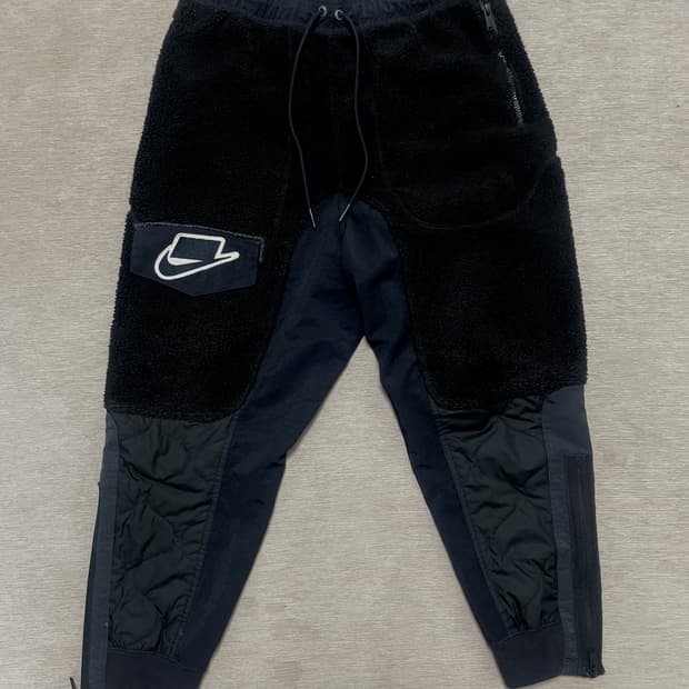 나이키 양털 후리스 조거팬츠 셰르파 M