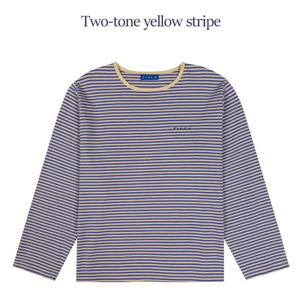 핀카 트윈 슬리브 - 투톤 옐로우 스트라이프